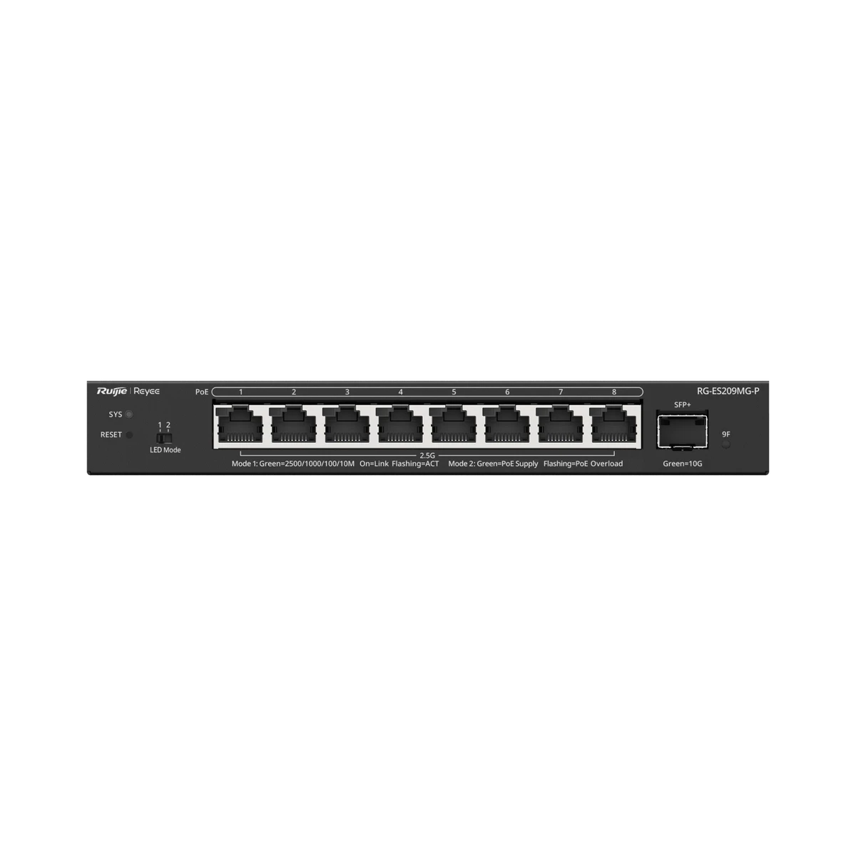Ruijie Reeye RG-ES209MG-P 9-Port CCTV Smart Multi-Gigabit PoE+ Switch - Image 2