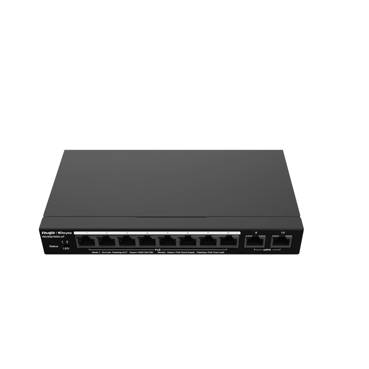 Ruijie Reeye RG-ES210GC-LP 10-Port CCTV Smart Low Power PoE+ Switch