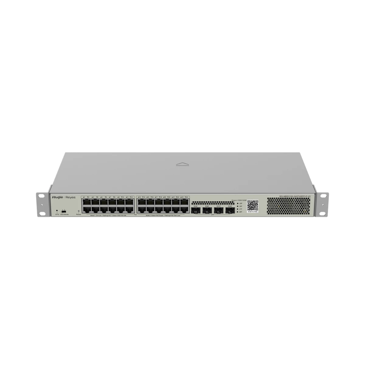 Ruijie Reeye RG-NBS3100-24GT4SFP-P-V2 24-Port Gigabit L2 PoE Switch with 4×1G Uplinks