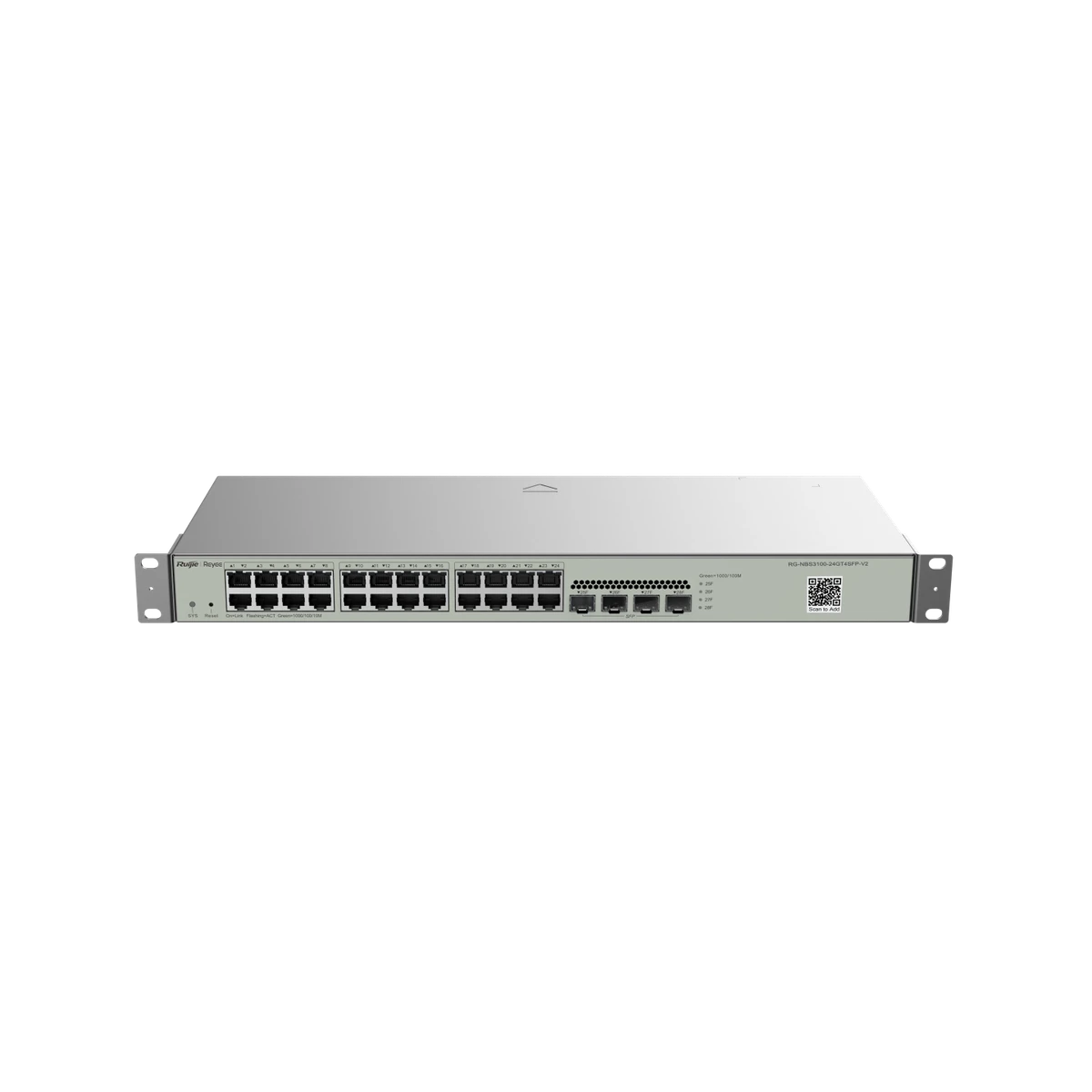 Ruijie Reeye RG-NBS3100-24GT4SFP-V2 24-Port Gigabit L2 Switch with 4×1G Uplinks