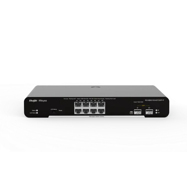 Ruijie Reeye RG-NBS3100-8GT2SFP-P 10-Port Gigabit L2 PoE Switch with 2×1G Uplinks - Image 2