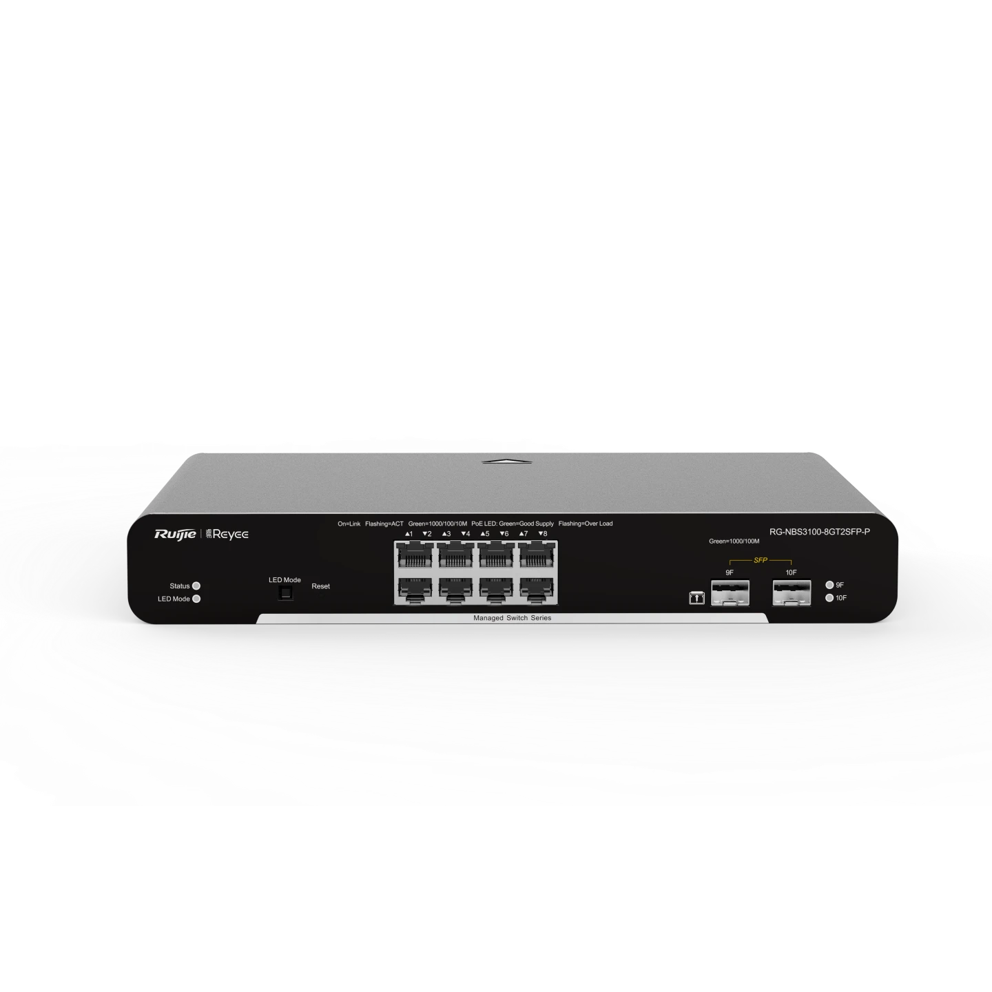 Ruijie Reeye RG-NBS3100-8GT2SFP-P 10-Port Gigabit L2 PoE Switch with 2×1G Uplinks - Image 3