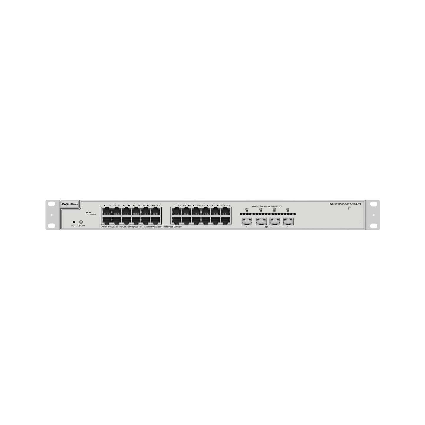 Ruijie Reeye RG-NBS3200-24GT4XS-P-V2 24-Port Gigabit L2+ PoE Switch with 4×10G Uplinks - Image 2