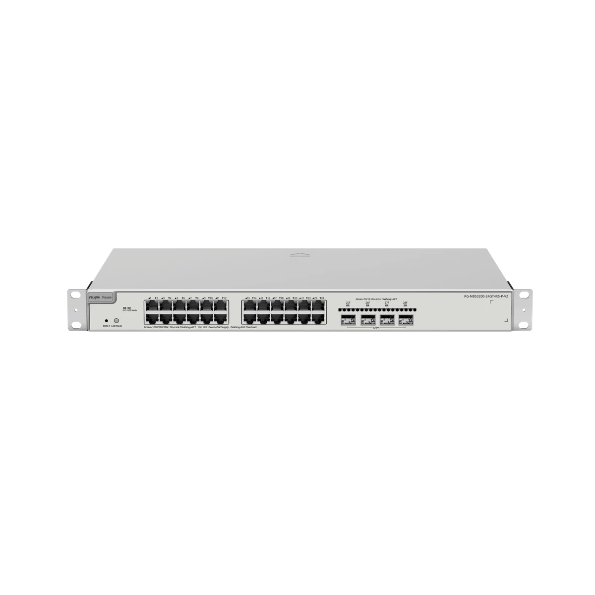 Ruijie Reeye RG-NBS3200-24GT4XS-P-V2 24-Port Gigabit L2+ PoE Switch with 4×10G Uplinks — Ruijie Reeye