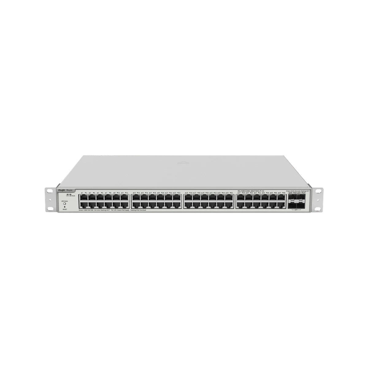 Ruijie Reeye RG-NBS3200-48GT4XS-P-V2 48-Port Gigabit L2+ PoE Switch with 4×10G Uplinks