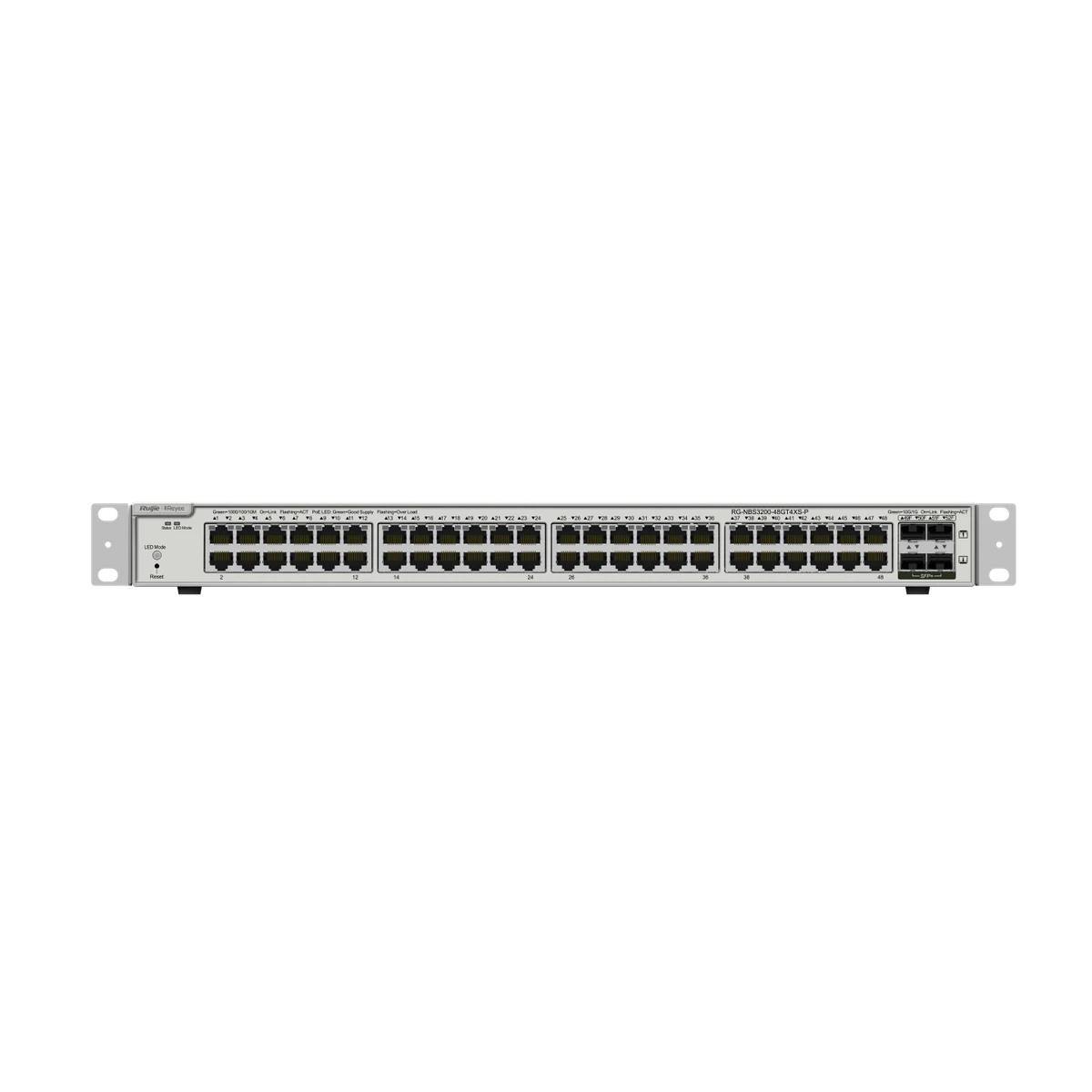 Ruijie Reeye RG-NBS3200-48GT4XS-P 48-Port Gigabit L2+ PoE Switch with 4×10G Uplinks — Ruijie Reeye