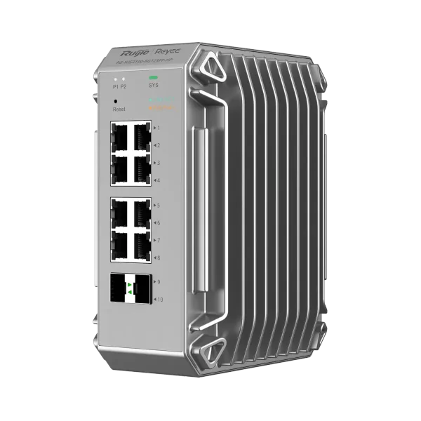 Ruijie Reeye RG-NIS3100-8GT2SFP-HP 8-Port Gigabit Industrial Managed L2 Switch with 2×1G SFP