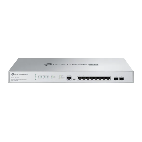 TP-Link Omada Pro S5500-8MHP2XF 8-Port PoE+ 2.5G L2+ Managed Switch with 2 SFP+ Slots